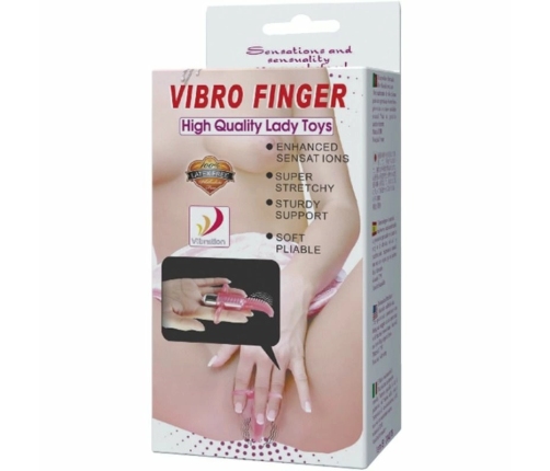 Baile Vibro Finger - Compact Fingertip Vibrating Massage Device, 10 Modes