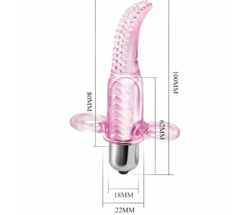 Baile Vibro Finger - Compact Fingertip Vibrating Massage Device, 10 Modes