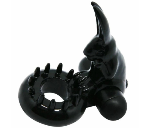 Baile Sweet Ring Black Intimate Stimulation System with Rabbit Attachment
