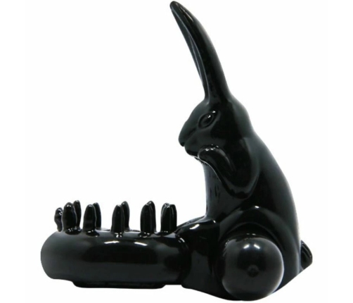 Baile Sweet Ring Black Intimate Stimulation System with Rabbit Attachment