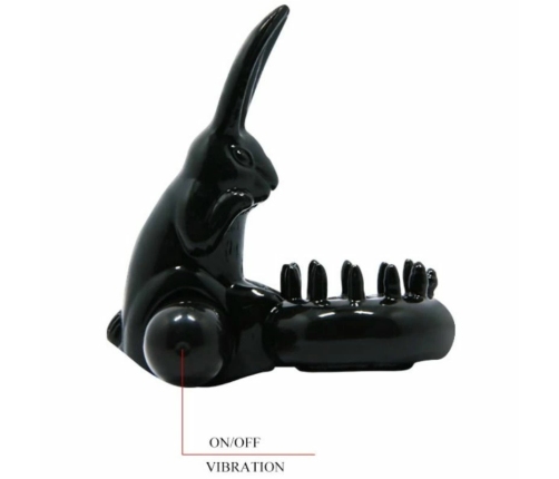 Baile Sweet Ring Black Intimate Stimulation System with Rabbit Attachment