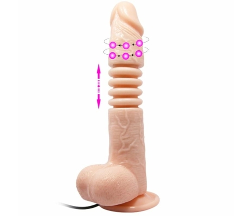 Baile Thunder Up Multi-Function Vibrator with Rotation & Suction Cup, 26 cm