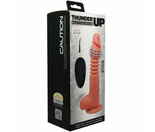 Baile Thunder Up Multi-Function Vibrator with Rotation & Suction Cup, 26 cm
