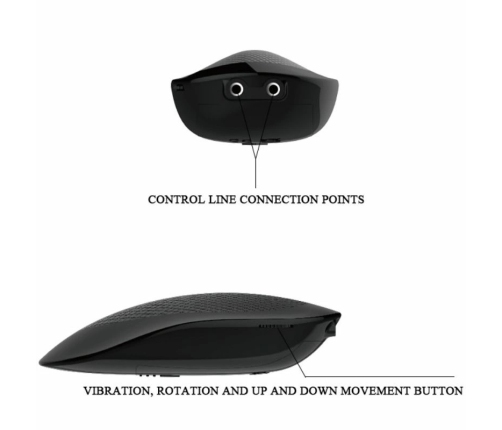 Baile Thunder Up Multi-Function Vibrator with Rotation & Suction Cup, 26 cm