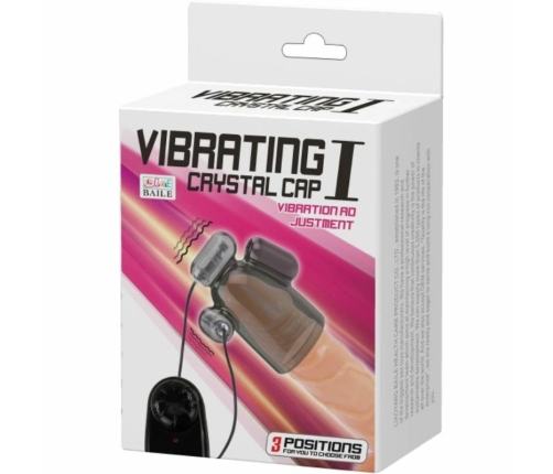 Baile Vibrating Crystal Cap I - Multi-Speed Intimate Enhancement Sleeve