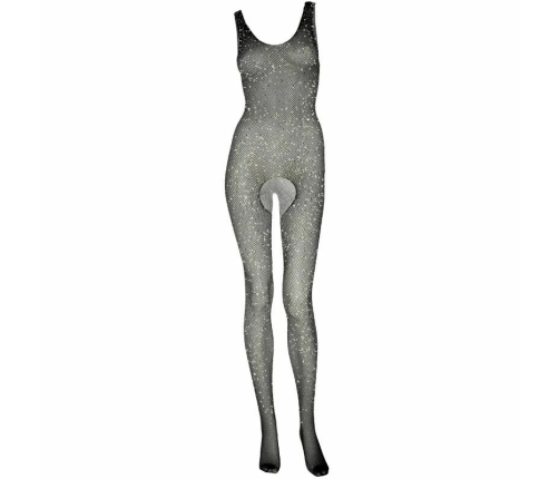 Leg Avenue Fishnet Tank Bodystocking One Size - Crystalized Design