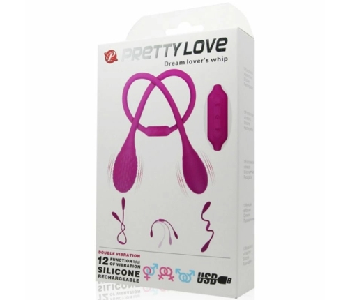 Pretty Love Dream Lovers Whip 2 Flexible Unisex Intimate Device 12 Modes