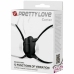 Pretty Love Carter Adjustable Vibrating Intimate Harness, 12 Modes, USB, Black