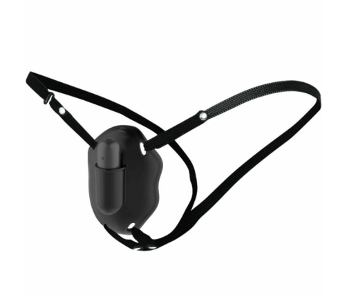 Pretty Love Carter Adjustable Vibrating Intimate Harness, 12 Modes, USB, Black