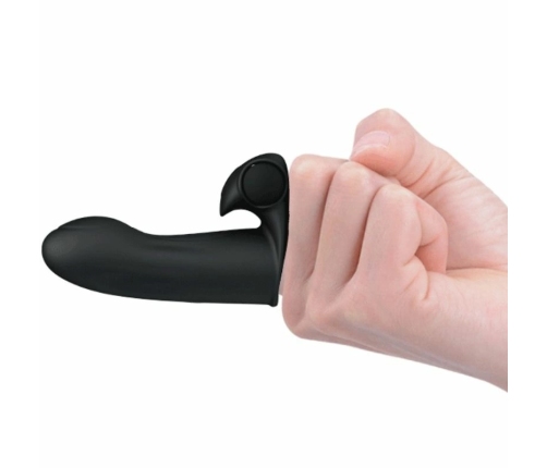 Pretty Love Adonis Compact Finger Stimulator, Silicone, Portable, Black