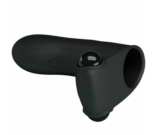 Pretty Love Adonis Compact Finger Stimulator, Silicone, Portable, Black