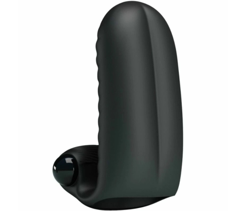 Pretty Love Abbott Black Intimate Finger Device Textured Silicone