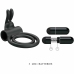 Pretty Love Osmond Silicone Vibrating Support Ring, Waterproof, Black