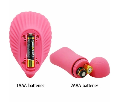 Pretty Love Remote-Controlled Silicone Intimate Massager Shell Shape 30 Modes