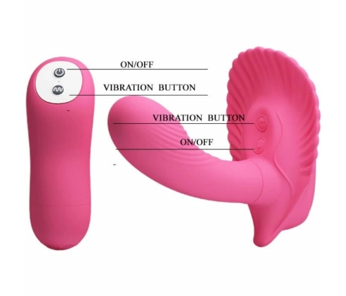 Pretty Love Remote-Controlled Silicone Intimate Massager Shell Shape 30 Modes