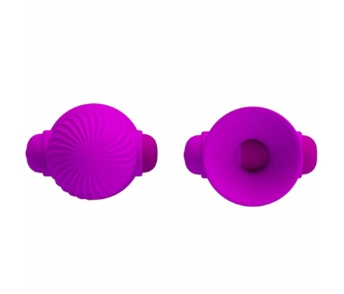Pretty Love Nipple Stimulators 12M Lilac - Silicone, 12 Modes, USB