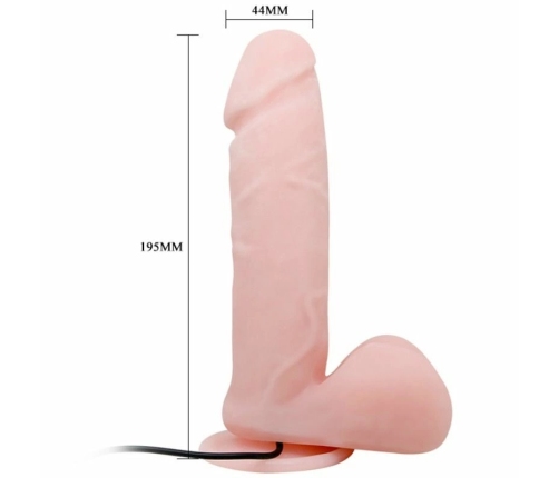 Baile Oliver Multi-Speed Vibrating Silicone Model with Suction Cup 20 cm