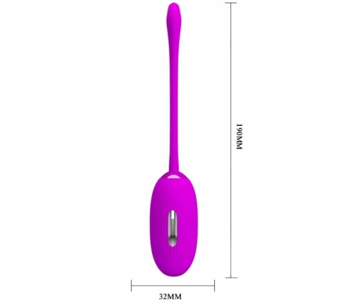Pretty Love Shock Fun Rechargeable Vibrating Egg with Electro Impulse, Lilac