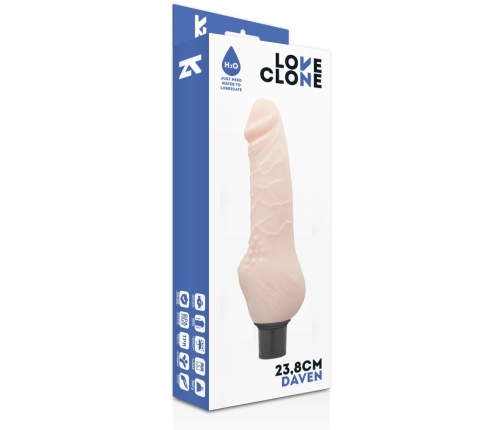 LOVECLONE Daven Self-Lubricating Intimate Device 23.8cm Silicone Black