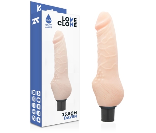 LOVECLONE Daven Self-Lubricating Intimate Device 23.8cm Silicone Black