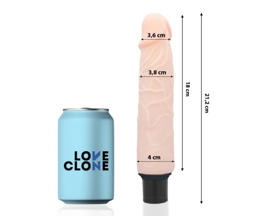 LoveClone Finn Self-Lubricating Intimate Device 21.2cm Beige Vibration