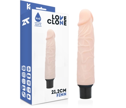 LoveClone Finn Self-Lubricating Intimate Device 21.2cm Beige Vibration