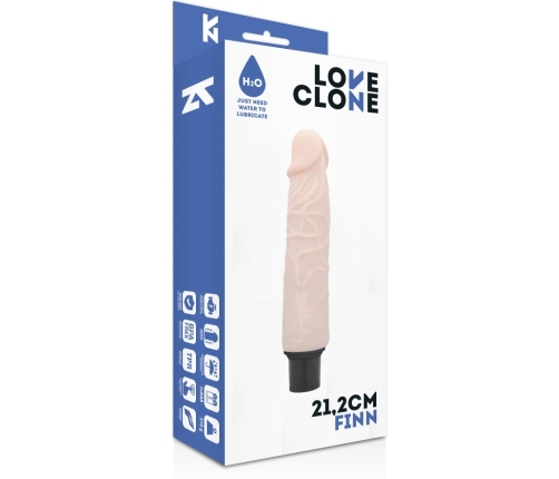 LoveClone Finn Self-Lubricating Intimate Device 21.2cm Beige Vibration