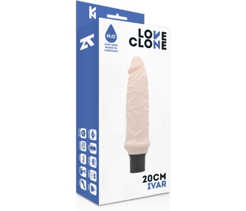Loveclone Ivar Intimate Device 20 cm Self-Lubricating, Adjustable Vibration