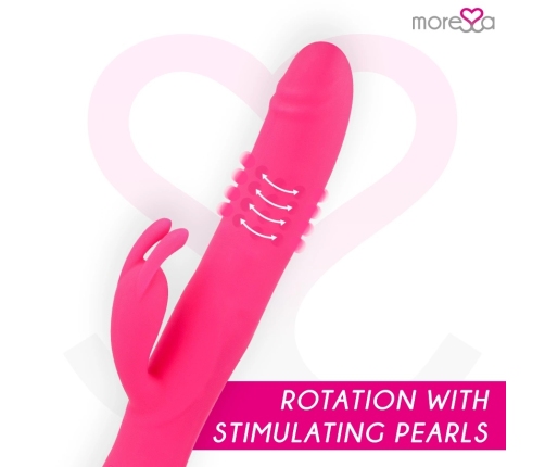 Moressa Somer Premium Multi-Rotation Silicone Intimate Machine 28cm Pink