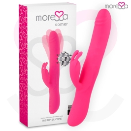 Moressa Somer Premium Multi-Rotation Silicone Intimate Machine 28cm Pink