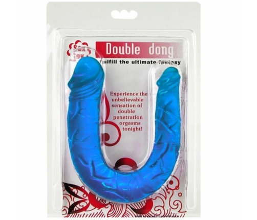 Baile Double Dong Blue - Flexible Dual-Ended Intimate Device, 30.5 cm