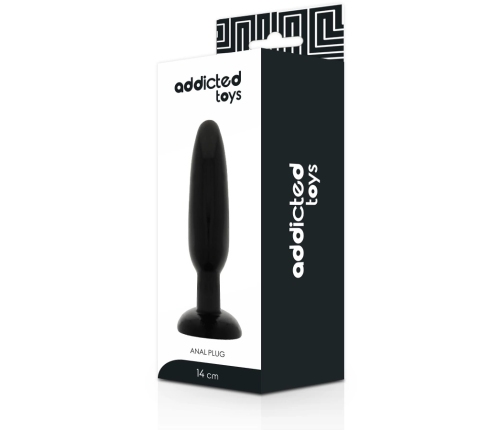 Addicted Toys Black TPR Comfort Plug 14cm Flexible Anal Model