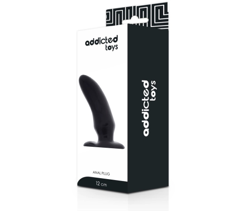 Addicted Toys Spot Anal Plug 12 cm Flexible TPR Black