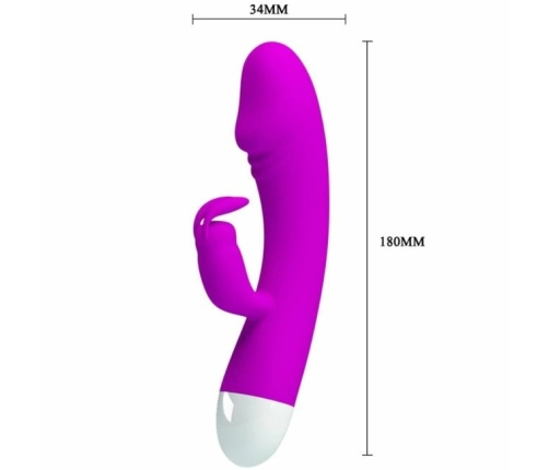 Pretty Love Smart Will Silicone Vibrator 30 Modes Rechargeable Pink
