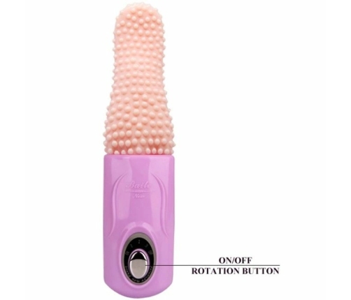 Pretty Love Smart Tongue Rotating Intimate Device USB TPR ABS Pink