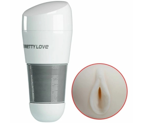 Pretty Love Kitty White Intimate Device Soft Texture Silicone 21 cm
