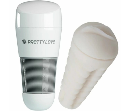 Pretty Love Kitty White Intimate Device Soft Texture Silicone 21 cm