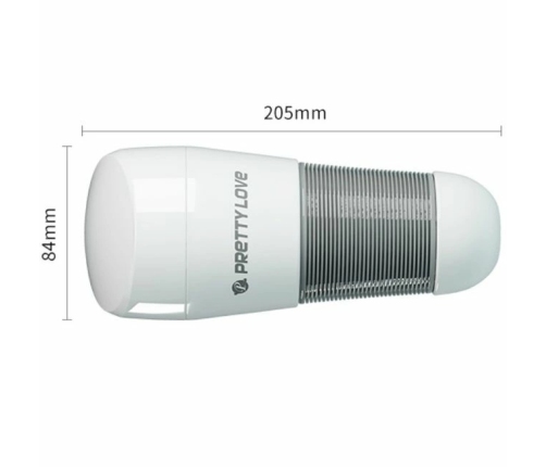 Pretty Love Kitty White Intimate Device Soft Texture Silicone 21 cm