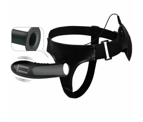 PRETTY LOVE - MYRON STRAP ON WITH VIBRATION AND HOLLOW DILDO