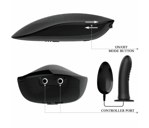 PRETTY LOVE - MYRON STRAP ON WITH VIBRATION AND HOLLOW DILDO