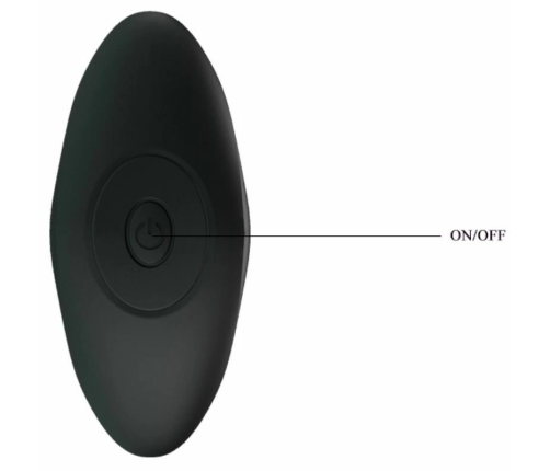 Pretty Love Black Silicone Anal Plug 12-Mode USB Rechargeable