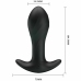 Pretty Love Black Silicone Anal Plug 12-Mode USB Rechargeable
