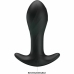 Pretty Love Black Silicone Anal Plug 12-Mode USB Rechargeable