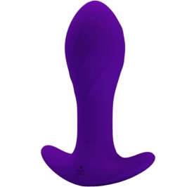 Pretty Love Lilac Vibrating Anal Plug Silicone USB Rechargeable 12 Modes