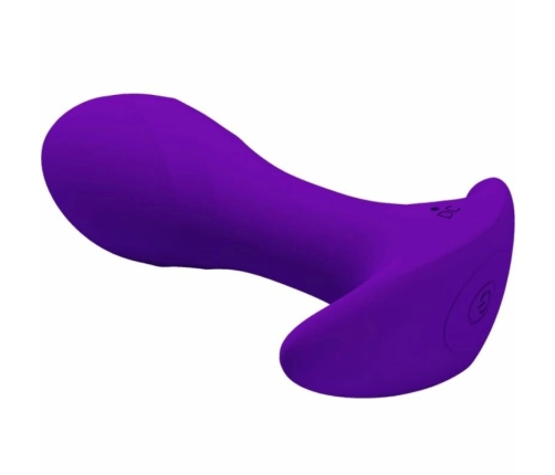Pretty Love Lilac Vibrating Anal Plug Silicone USB Rechargeable 12 Modes
