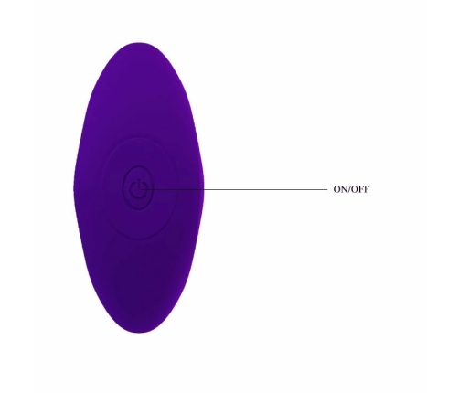 Pretty Love Lilac Vibrating Anal Plug Silicone USB Rechargeable 12 Modes