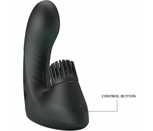 Pretty Love Magic Drill Thimble Rotating Vibrating Silicone Device USB