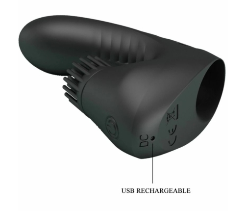 Pretty Love Magic Drill Thimble Rotating Vibrating Silicone Device USB