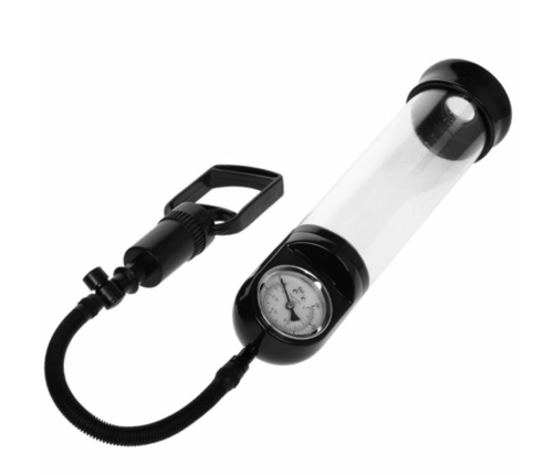 Pretty Love Erection Pump with Barometer - Manual Vacuum System, TPR Ring