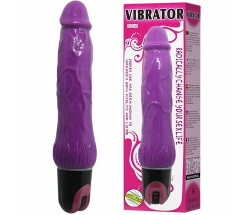Baile Daaply Pleasure Multispeed Vibrator Purple TPR 20 cm